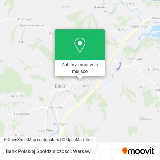 Mapa Bank Polskiej Spółdzielczości