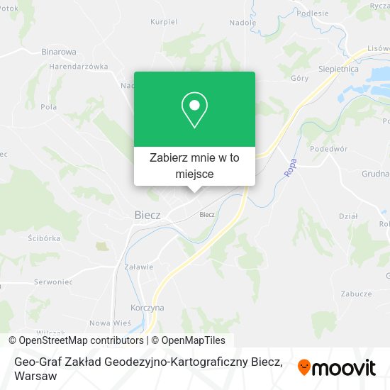 Mapa Geo-Graf Zakład Geodezyjno-Kartograficzny Biecz