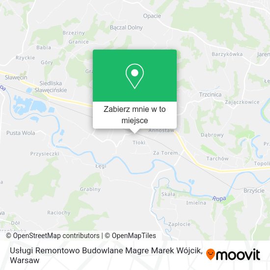 Mapa Usługi Remontowo Budowlane Magre Marek Wójcik