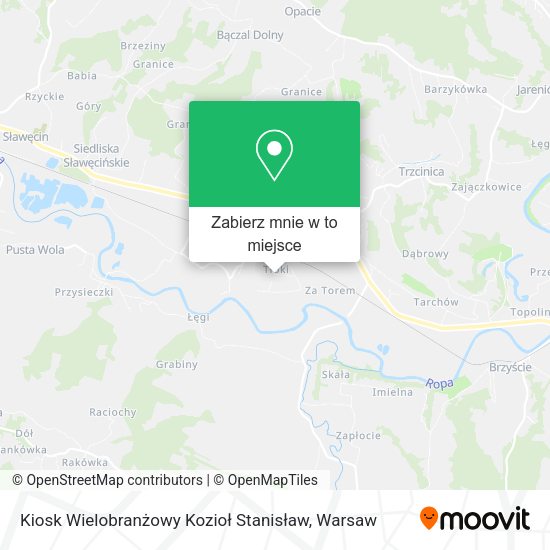 Mapa Kiosk Wielobranżowy Kozioł Stanisław