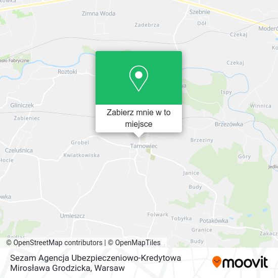 Mapa Sezam Agencja Ubezpieczeniowo-Kredytowa Mirosława Grodzicka