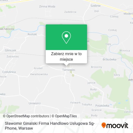 Mapa Sławomir Ginalski Firma Handlowo Usługowa Sg-Phone