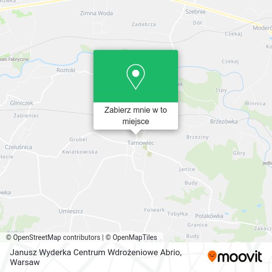 Mapa Janusz Wyderka Centrum Wdrożeniowe Abrio