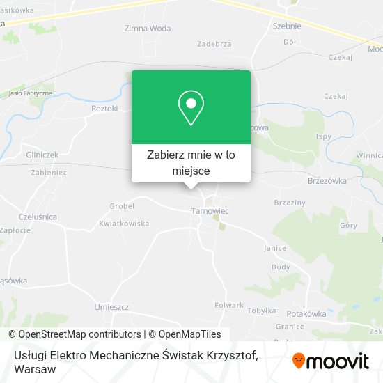 Mapa Usługi Elektro Mechaniczne Świstak Krzysztof