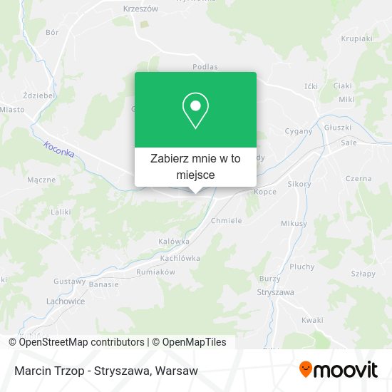 Mapa Marcin Trzop - Stryszawa