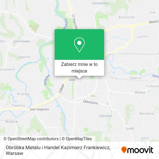 Mapa Obróbka Metalu i Handel Kazimierz Frankiewicz