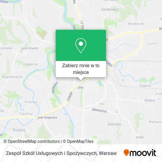 Mapa Zespół Szkół Usługowych i Spożywczych