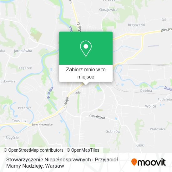 Mapa Stowarzyszenie Niepełnosprawnych i Przyjaciół Mamy Nadzieję