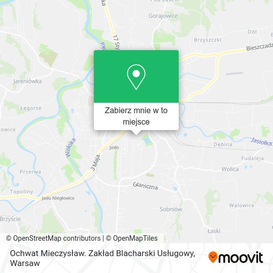 Mapa Ochwat Mieczysław. Zakład Blacharski Usługowy