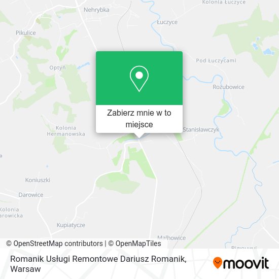 Mapa Romanik Usługi Remontowe Dariusz Romanik