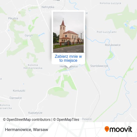 Mapa Hermanowice