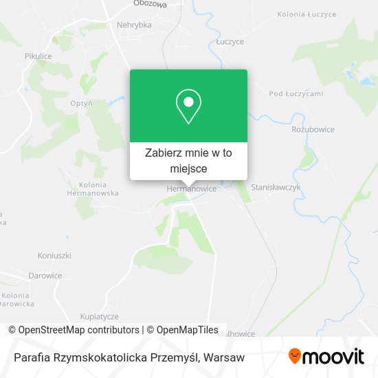 Mapa Parafia Rzymskokatolicka Przemyśl