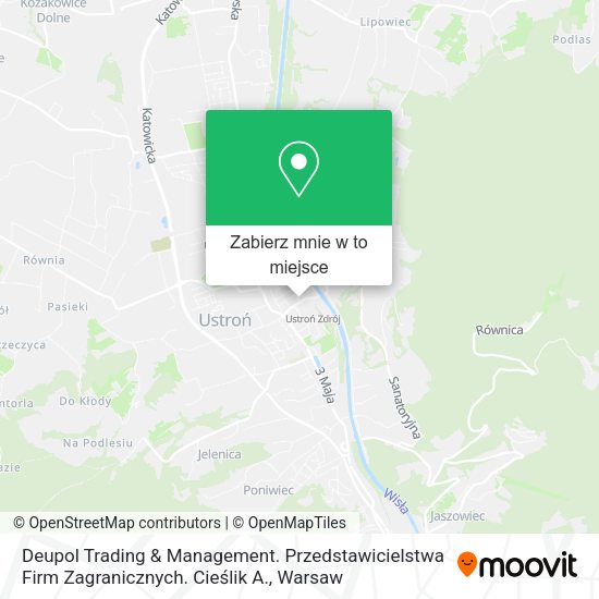 Mapa Deupol Trading & Management. Przedstawicielstwa Firm Zagranicznych. Cieślik A.