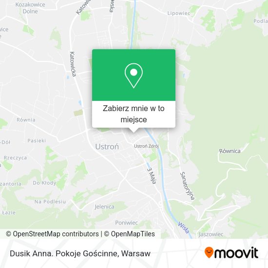 Mapa Dusik Anna. Pokoje Gościnne