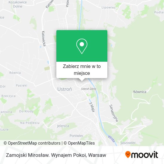 Mapa Zamojski Mirosław. Wynajem Pokoi