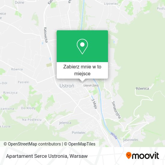 Mapa Apartament Serce Ustronia