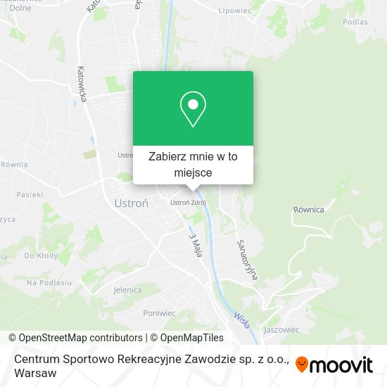 Mapa Centrum Sportowo Rekreacyjne Zawodzie sp. z o.o.