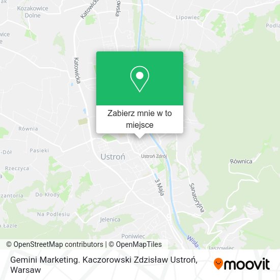 Mapa Gemini Marketing. Kaczorowski Zdzisław Ustroń