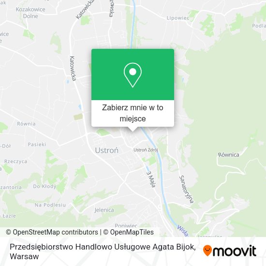 Mapa Przedsiębiorstwo Handlowo Usługowe Agata Bijok