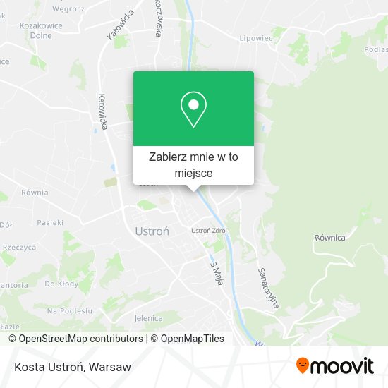 Mapa Kosta Ustroń