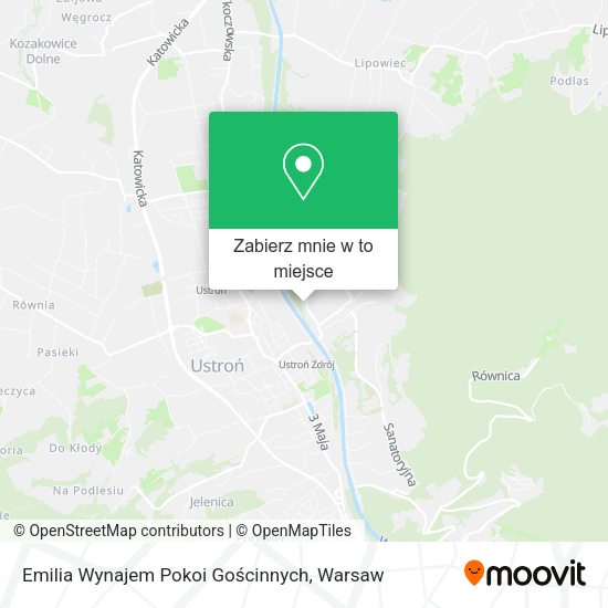 Mapa Emilia Wynajem Pokoi Gościnnych