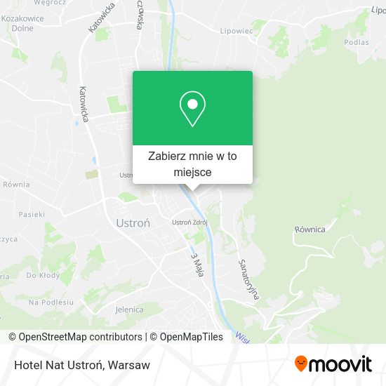 Mapa Hotel Nat Ustroń