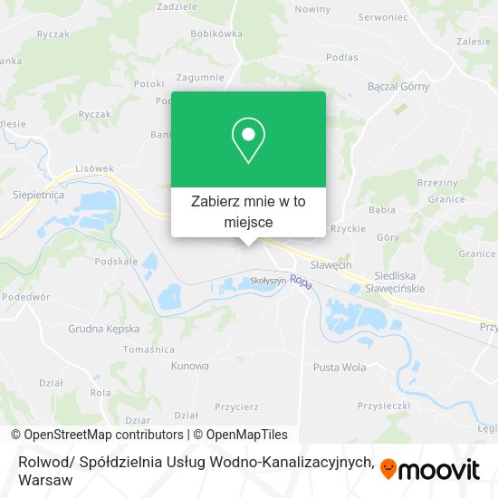 Mapa Rolwod/ Spółdzielnia Usług Wodno-Kanalizacyjnych