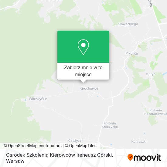 Mapa Ośrodek Szkolenia Kierowców Ireneusz Górski