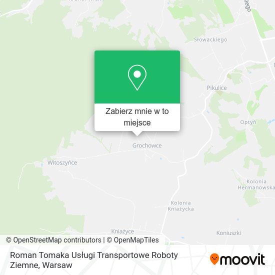 Mapa Roman Tomaka Usługi Transportowe Roboty Ziemne