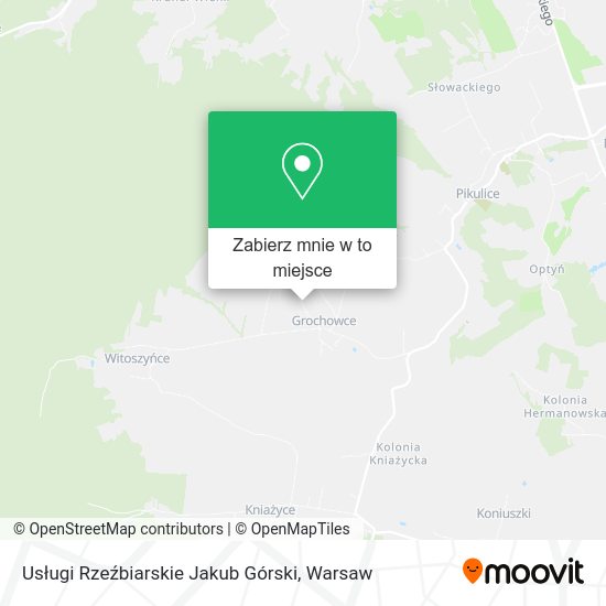 Mapa Usługi Rzeźbiarskie Jakub Górski