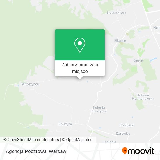 Mapa Agencja Pocztowa