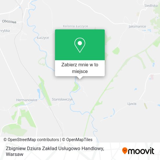 Mapa Zbigniew Dziura Zakład Usługowo Handlowy