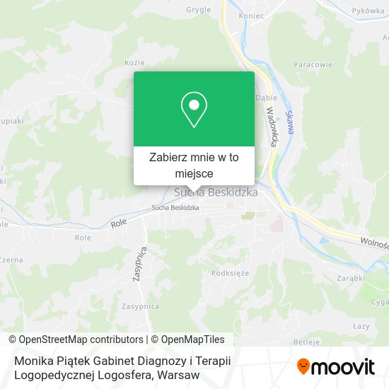 Mapa Monika Piątek Gabinet Diagnozy i Terapii Logopedycznej Logosfera