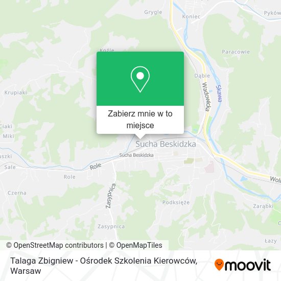 Mapa Talaga Zbigniew - Ośrodek Szkolenia Kierowców