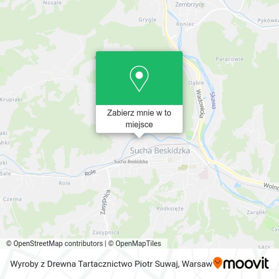 Mapa Wyroby z Drewna Tartacznictwo Piotr Suwaj