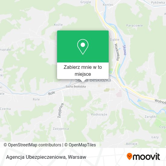 Mapa Agencja Ubezpieczeniowa