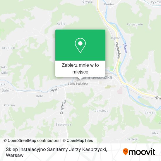 Mapa Sklep Instalacyjno Sanitarny Jerzy Kasprzycki