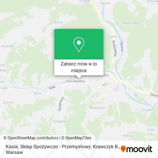 Mapa Kasia. Sklep Spożywczo - Przemysłowy. Krawczyk B.