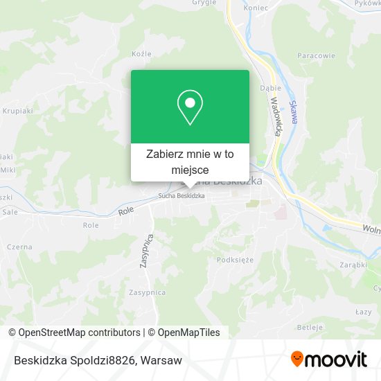 Mapa Beskidzka Spoldzi8826