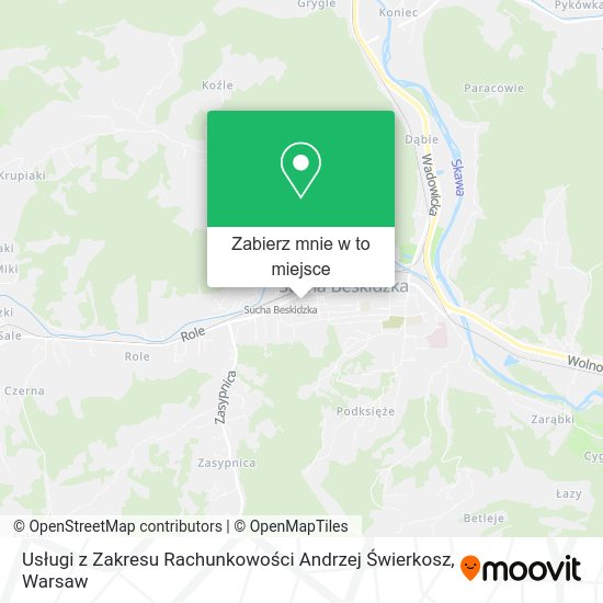 Mapa Usługi z Zakresu Rachunkowości Andrzej Świerkosz