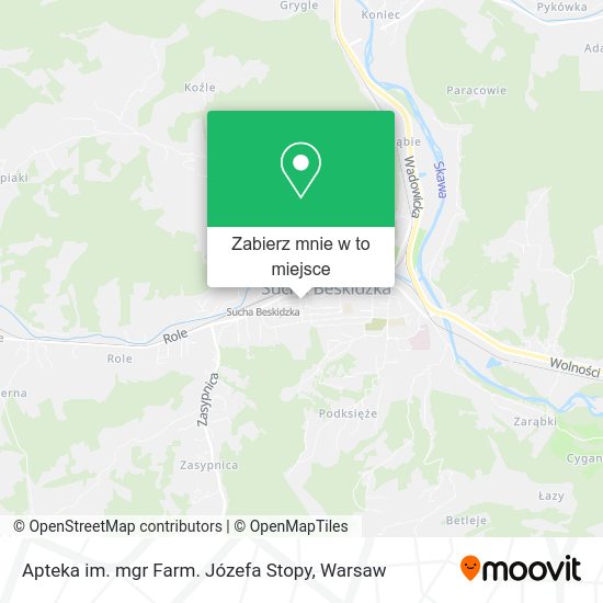 Mapa Apteka im. mgr Farm. Józefa Stopy