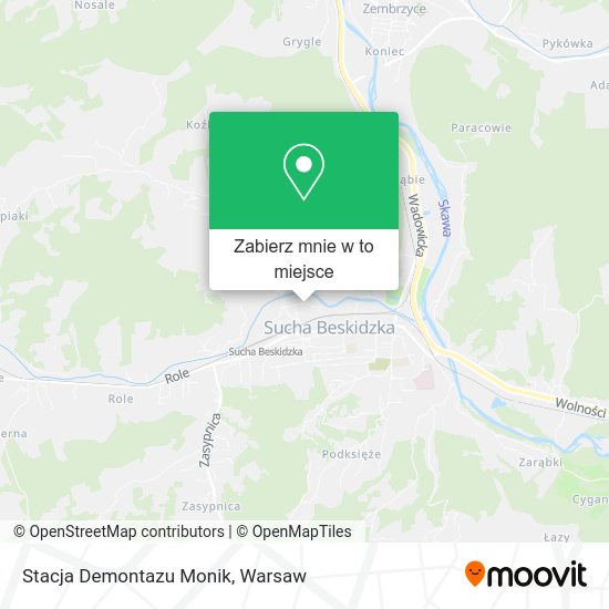 Mapa Stacja Demontazu Monik