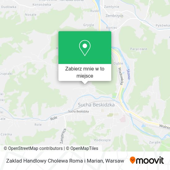 Mapa Zaklad Handlowy Cholewa Roma i Marian