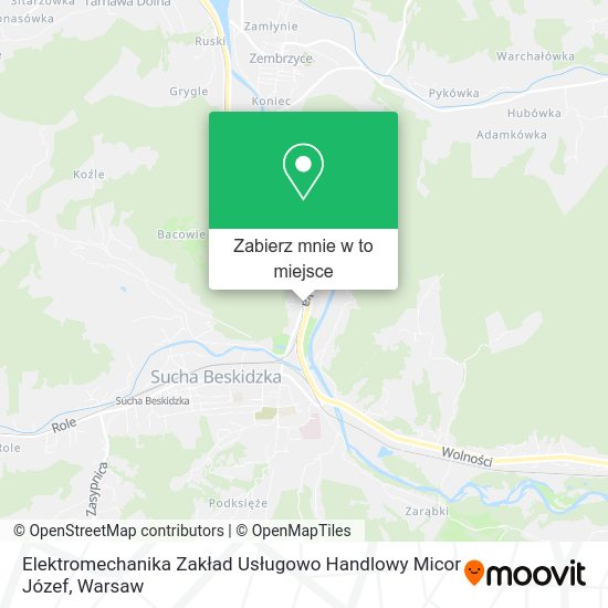 Mapa Elektromechanika Zakład Usługowo Handlowy Micor Józef