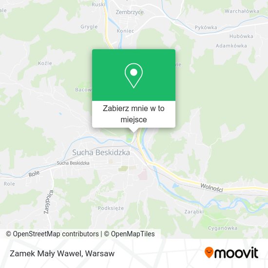 Mapa Zamek Mały Wawel