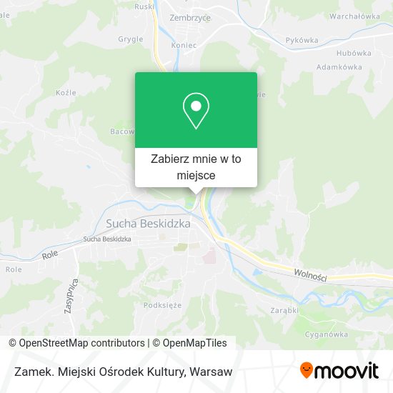 Mapa Zamek. Miejski Ośrodek Kultury