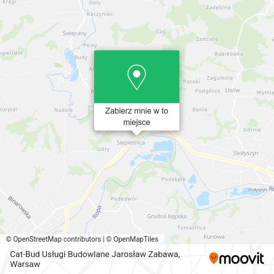 Mapa Cat-Bud Usługi Budowlane Jarosław Zabawa