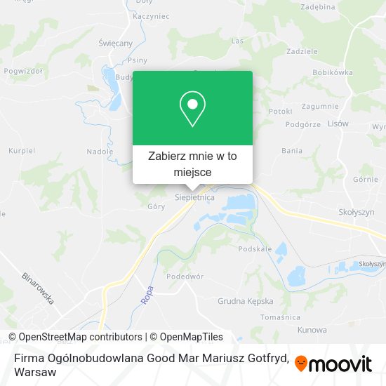 Mapa Firma Ogólnobudowlana Good Mar Mariusz Gotfryd