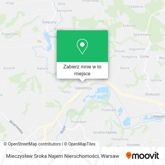 Mapa Mieczysław Sroka Najem Nieruchomości