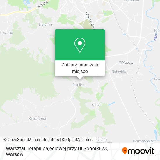 Mapa Warsztat Terapii Zajęciowej przy Ul.Sobótki 23